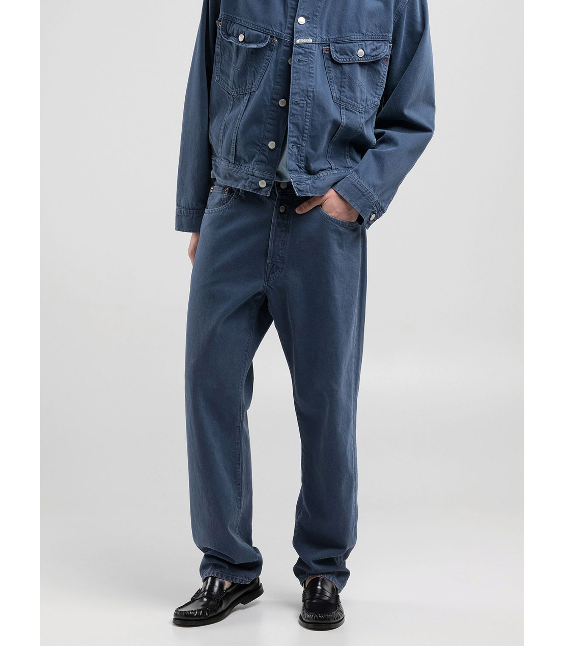 9Z1 ECO PLUS コンフォートストレートフィットデニム（セットアップモデル） 詳細画像 ネイビーパウダー 3